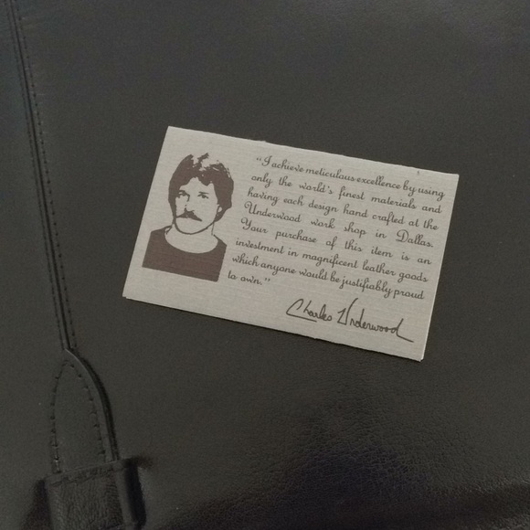 Charles Underwood Hand Glazed Kidskin Flap Clutch RARE - Picture 6 of 7